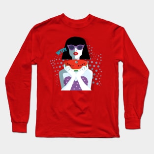 Pop Art Girl Long Sleeve T-Shirt